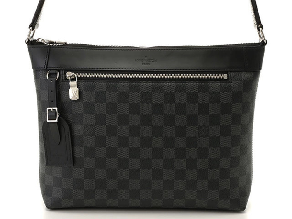 LOUIS VUITTON Mick NM Shoulder Bag Damier Graphite Black